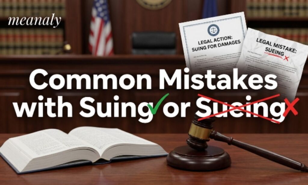 Common Mistakes with Suing or Sueing