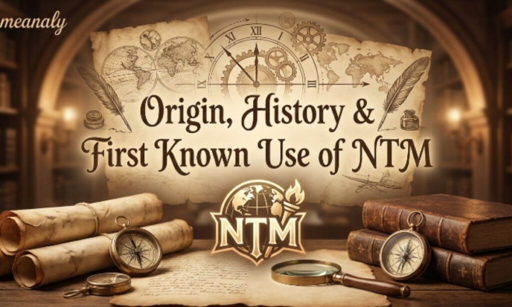 Origin, History & First Known Use of NTM
