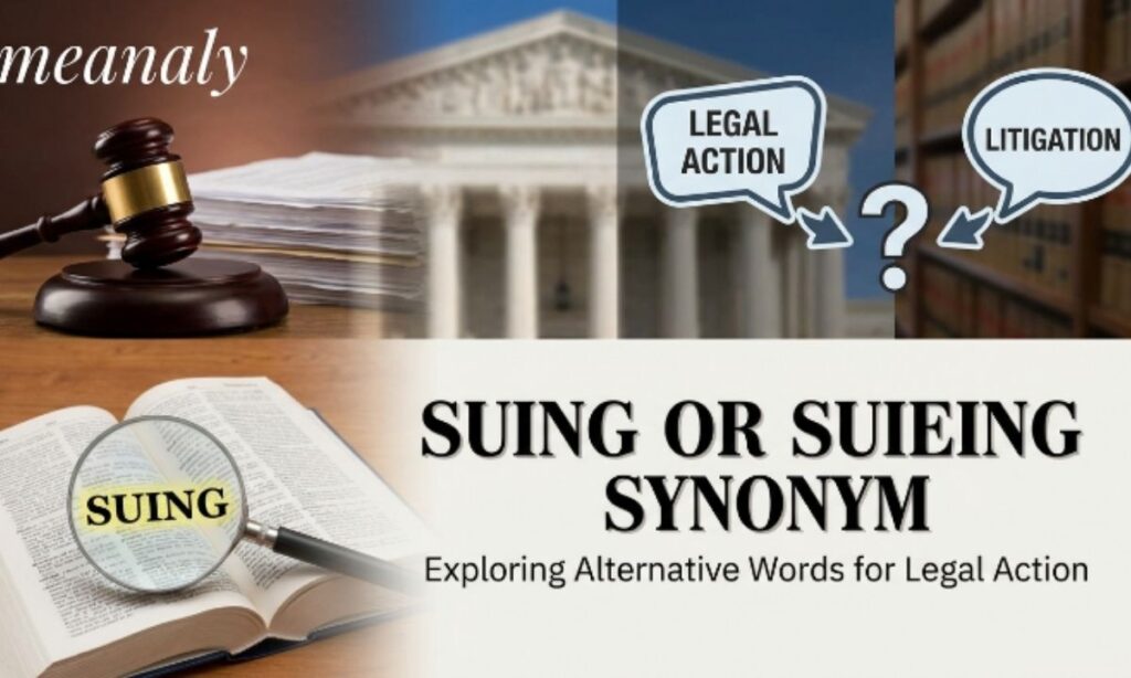 Suing Or Sueing Synonym