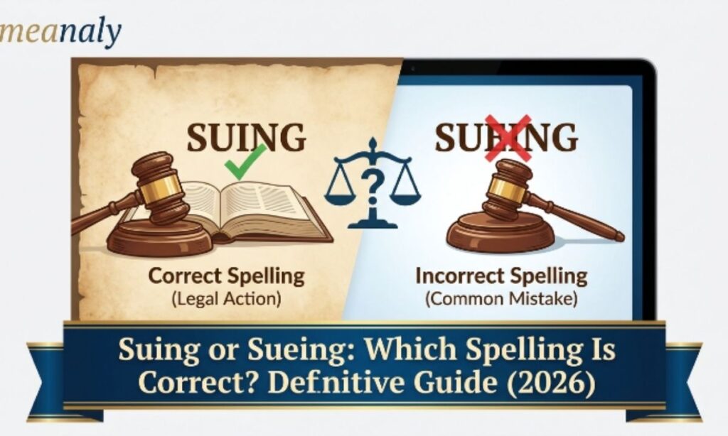 Suing or Sueing