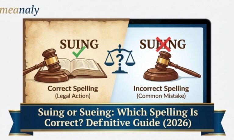 Suing or Sueing