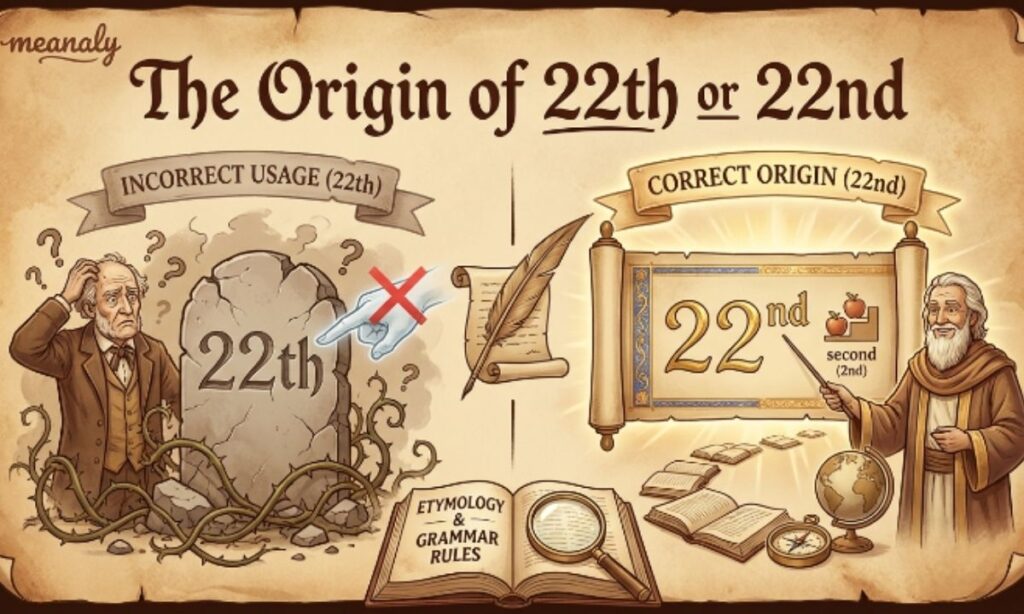 The Origin of 22th or 22nd
