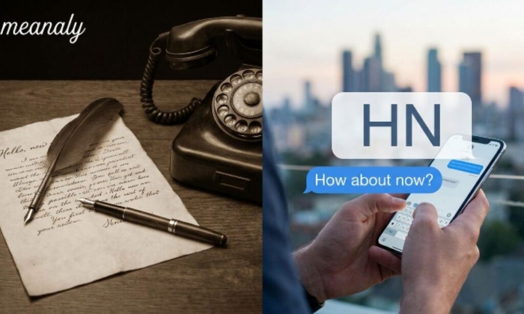 The Origin of HN in Texting
