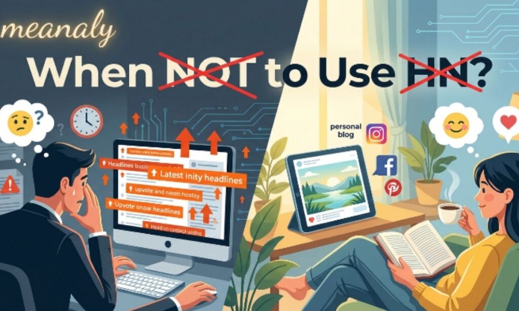 When NOT to Use HN