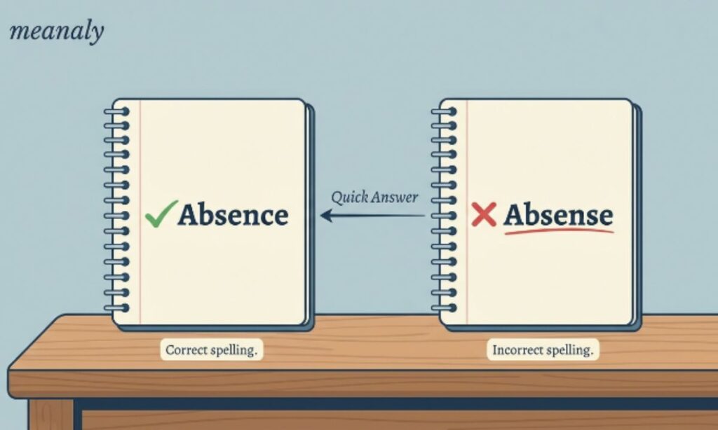 absence or absense quick answer