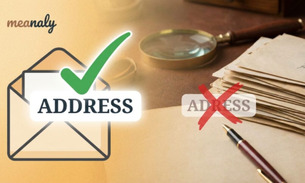 address or adress quick answer