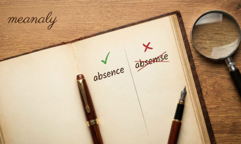 how to spell absence