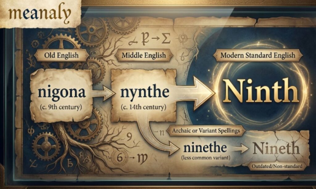 origin of ninth or nineth