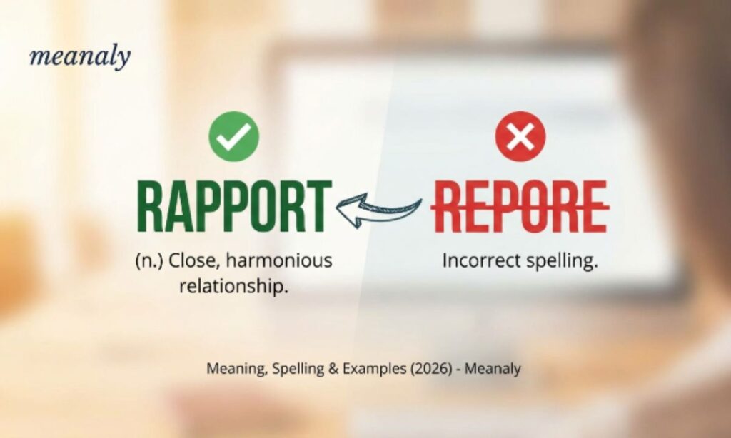 rapport or repore