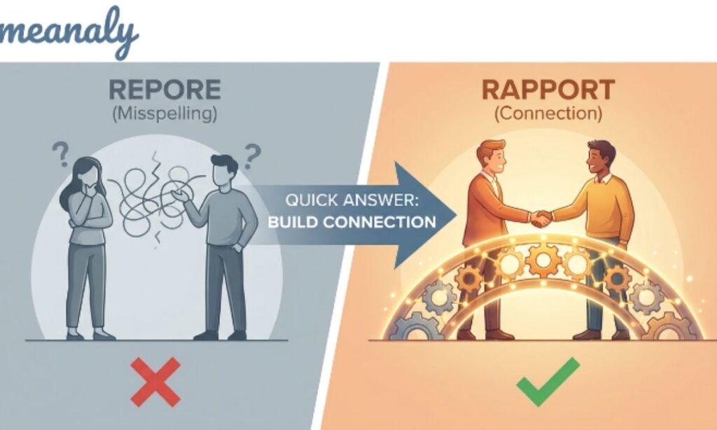 rapport or repore-quick answer