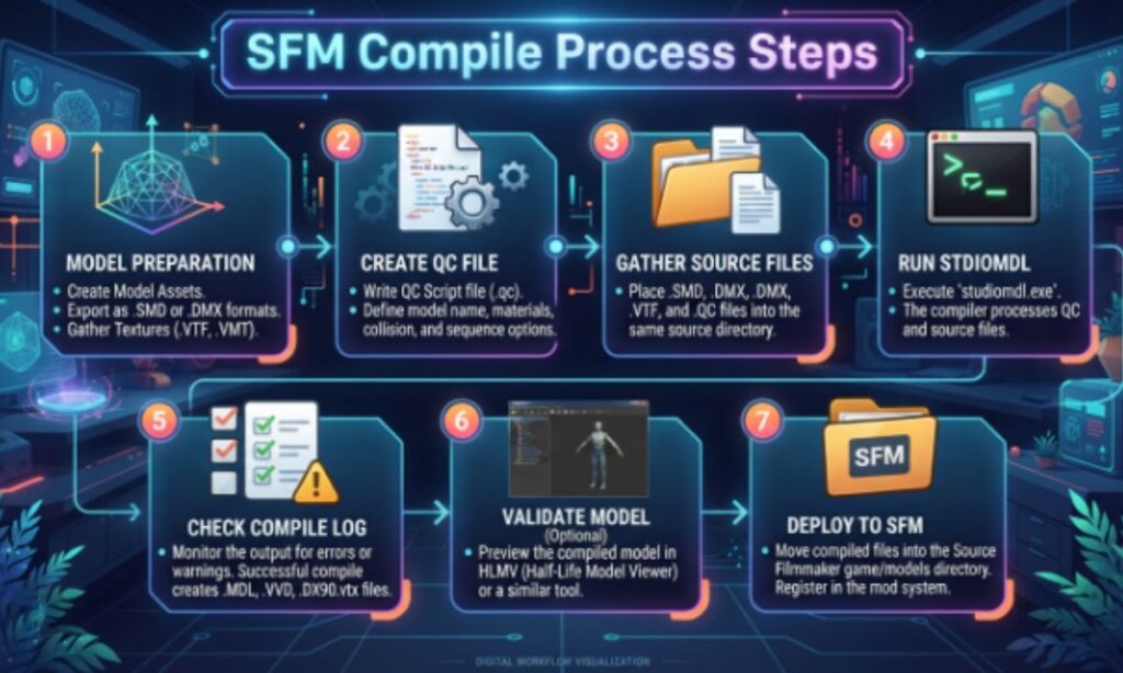 sfm compile process step