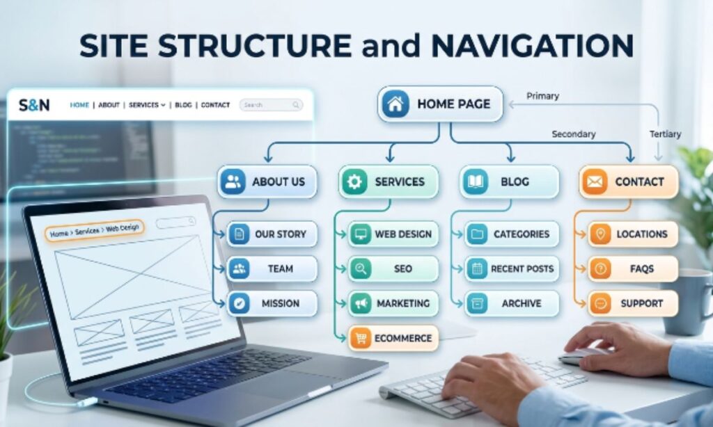 site structure and navigation
