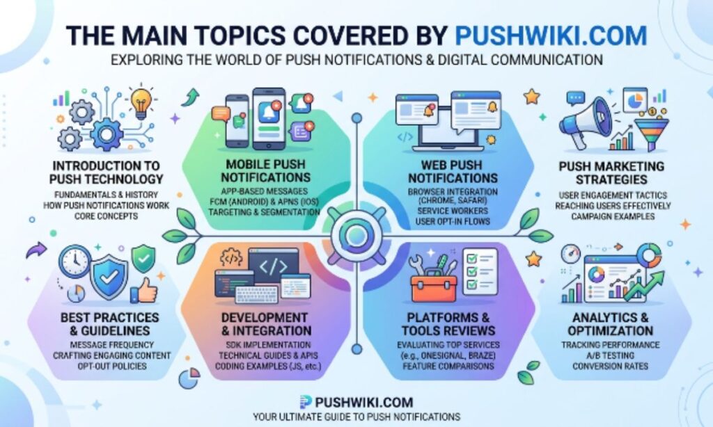 the main topic covered by pushwiki