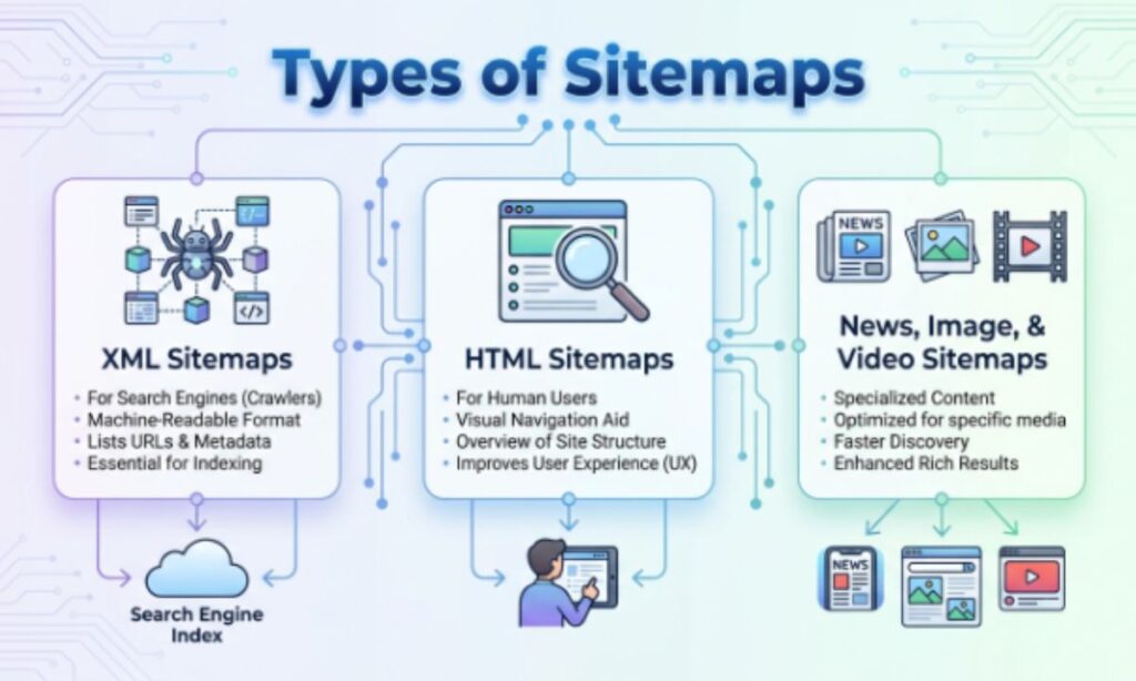 types of sitemaps