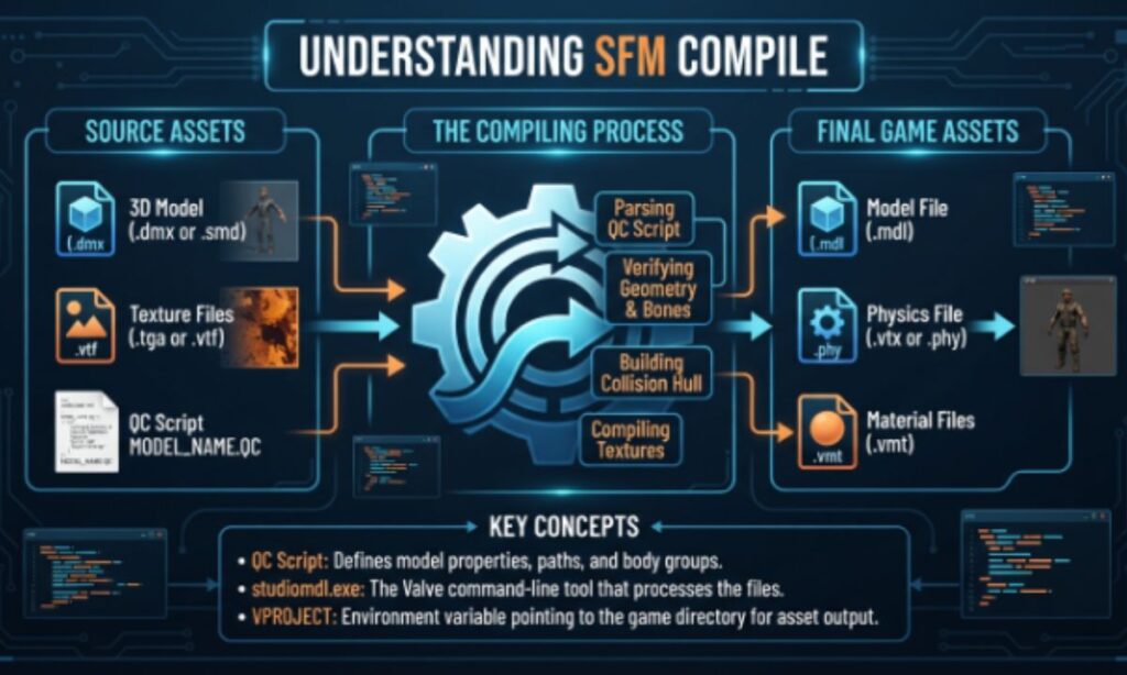 understanding sfm compile