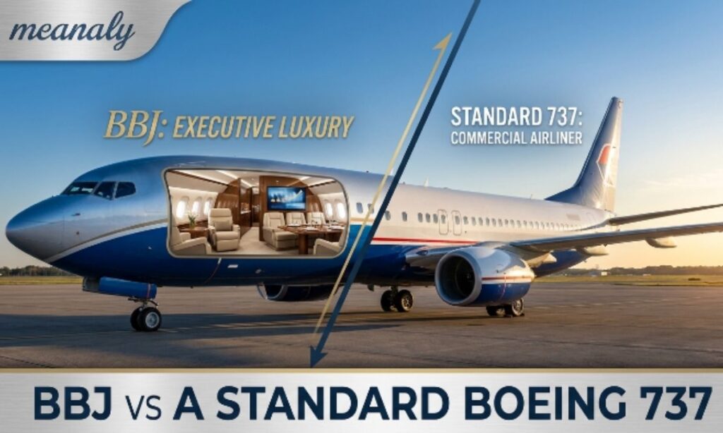 BBJ vs a Standard Boeing 737