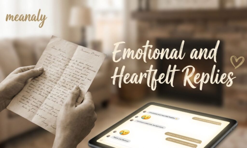 Emotional and Heartfelt Replies