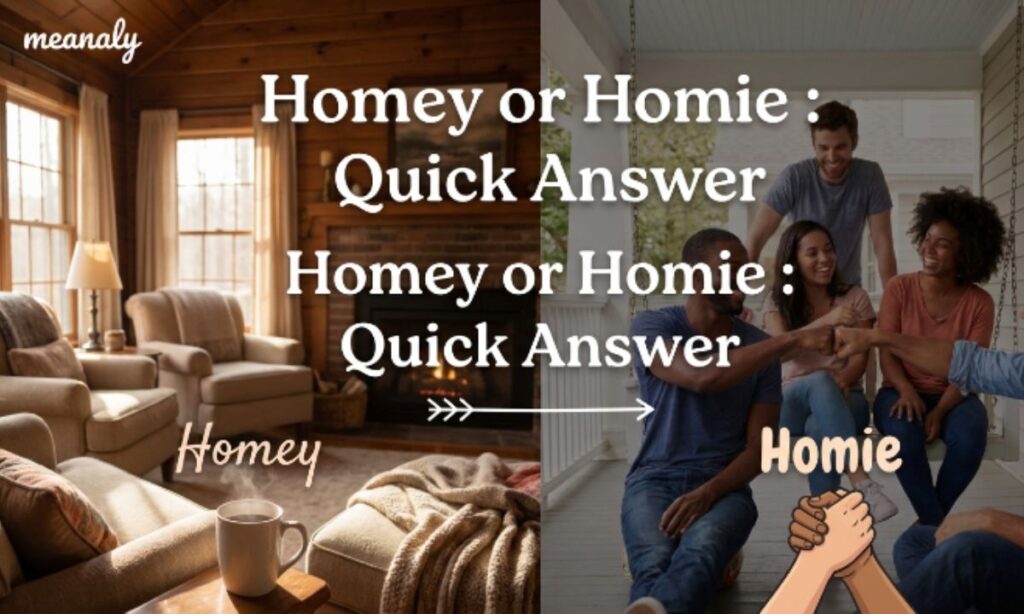 Homey or Homie Quick Answer