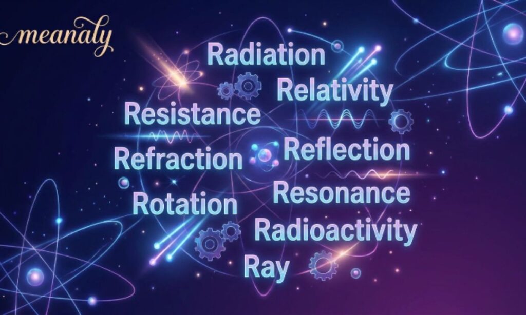 Physics Science Words That Start With R