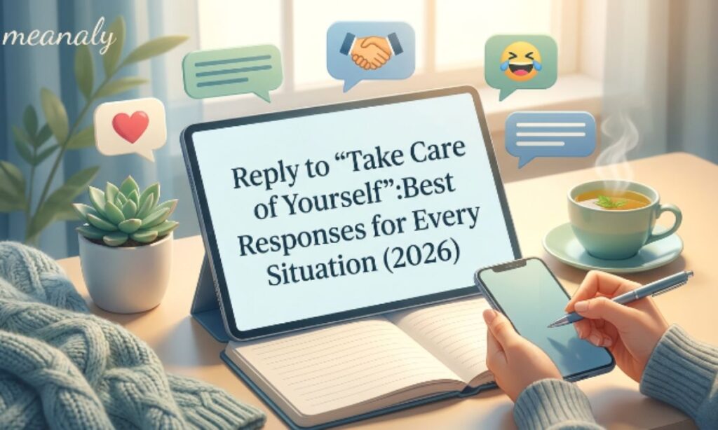 Reply to “Take Care of Yourself”