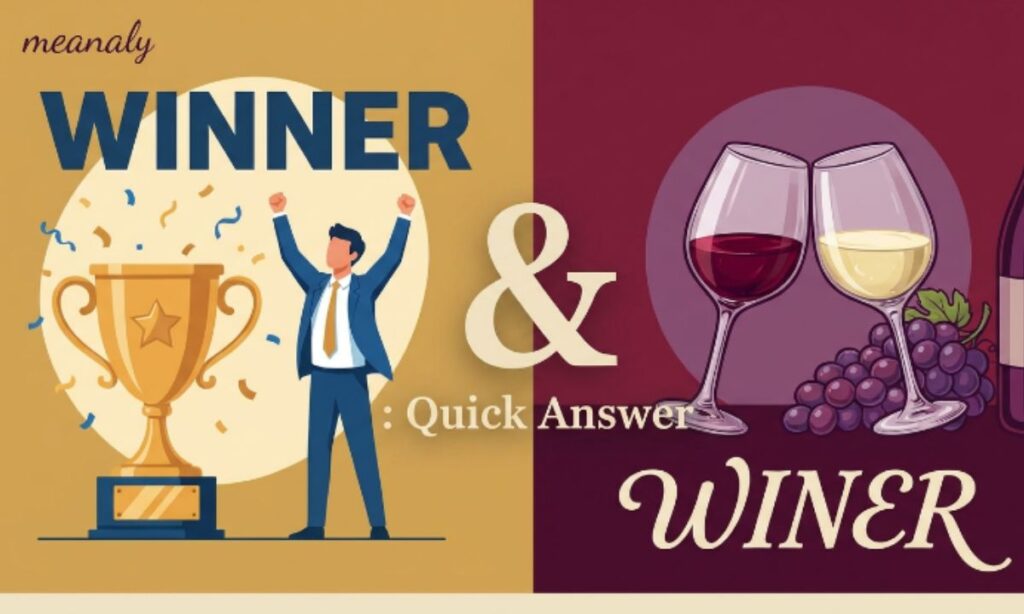 Winner or Winer Quick Answer